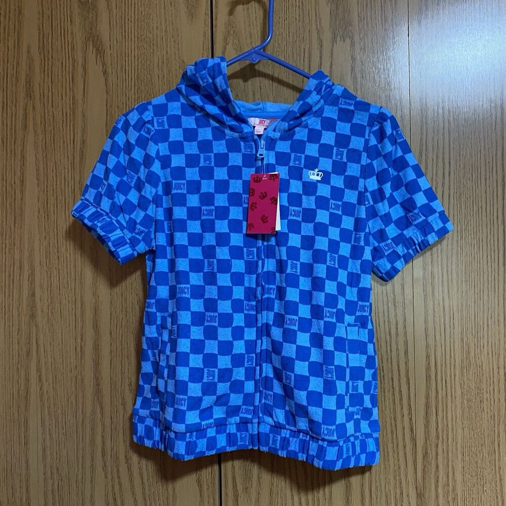 NWT Juicy Couture Girl’s Large (14) Terry Cloth Hoodie Jacket